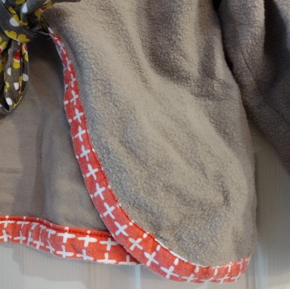 Jelly the Pug girls cardigan sweater w/ bows size 7 brown orange. - Picture 6 of 10